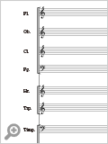 orchestra music paper